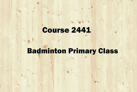 LearnDuck  Course 2441:  Badminton Primary Class
